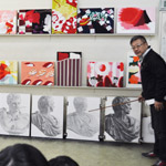 美術予備校 講評風景