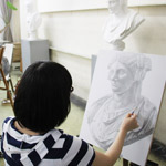 美術予備校 教室風景