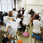 美術予備校 教室風景