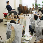 美術予備校 教室風景